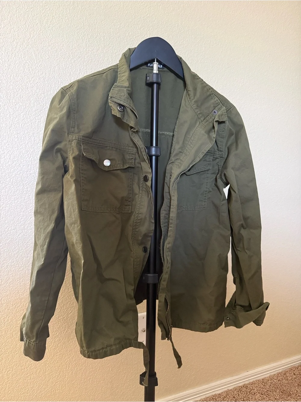 Women’s Flamingals Olive Green Utility Jacket